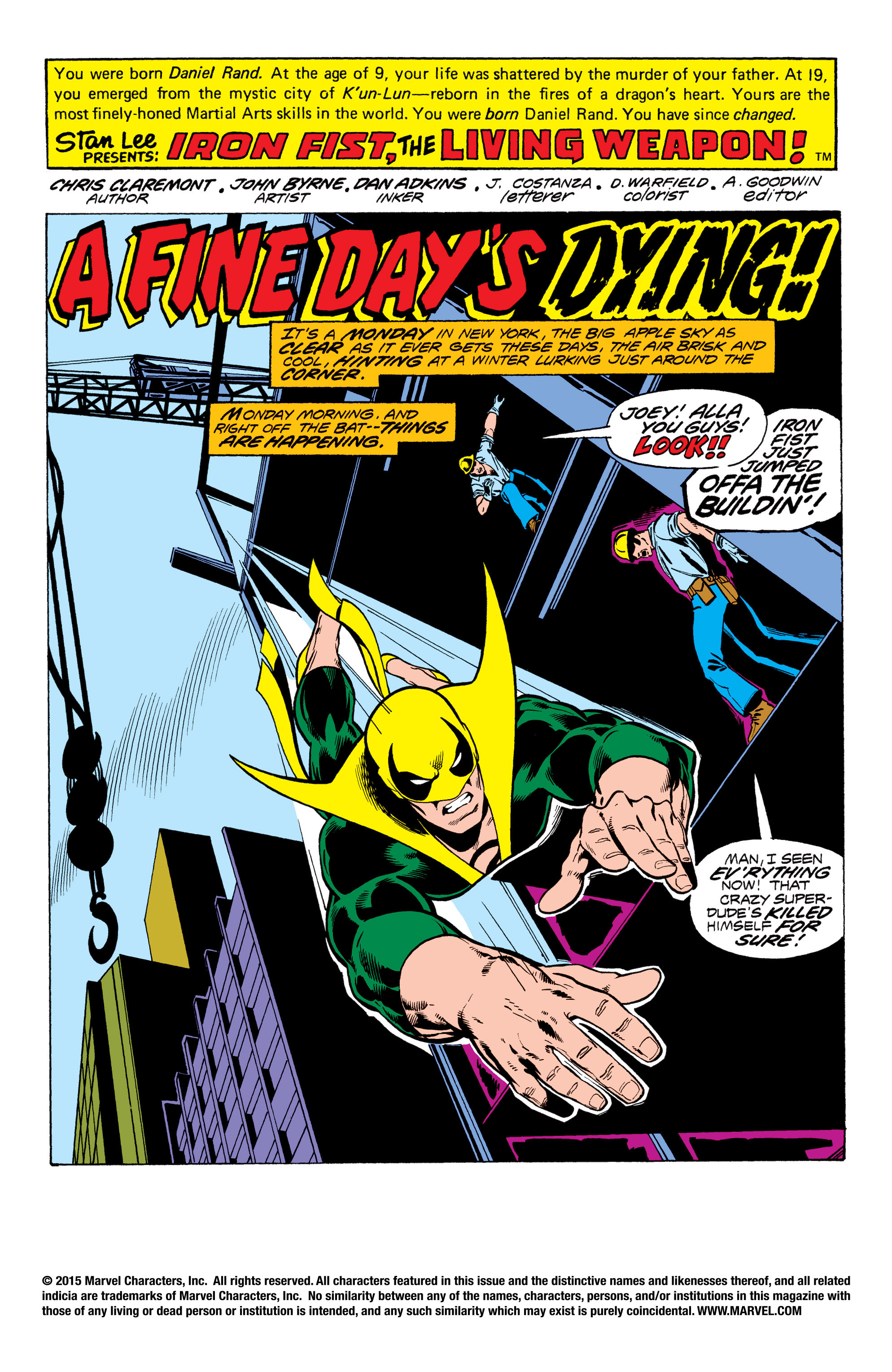 Read online Iron Fist (1975) comic -  Issue #11 - 2