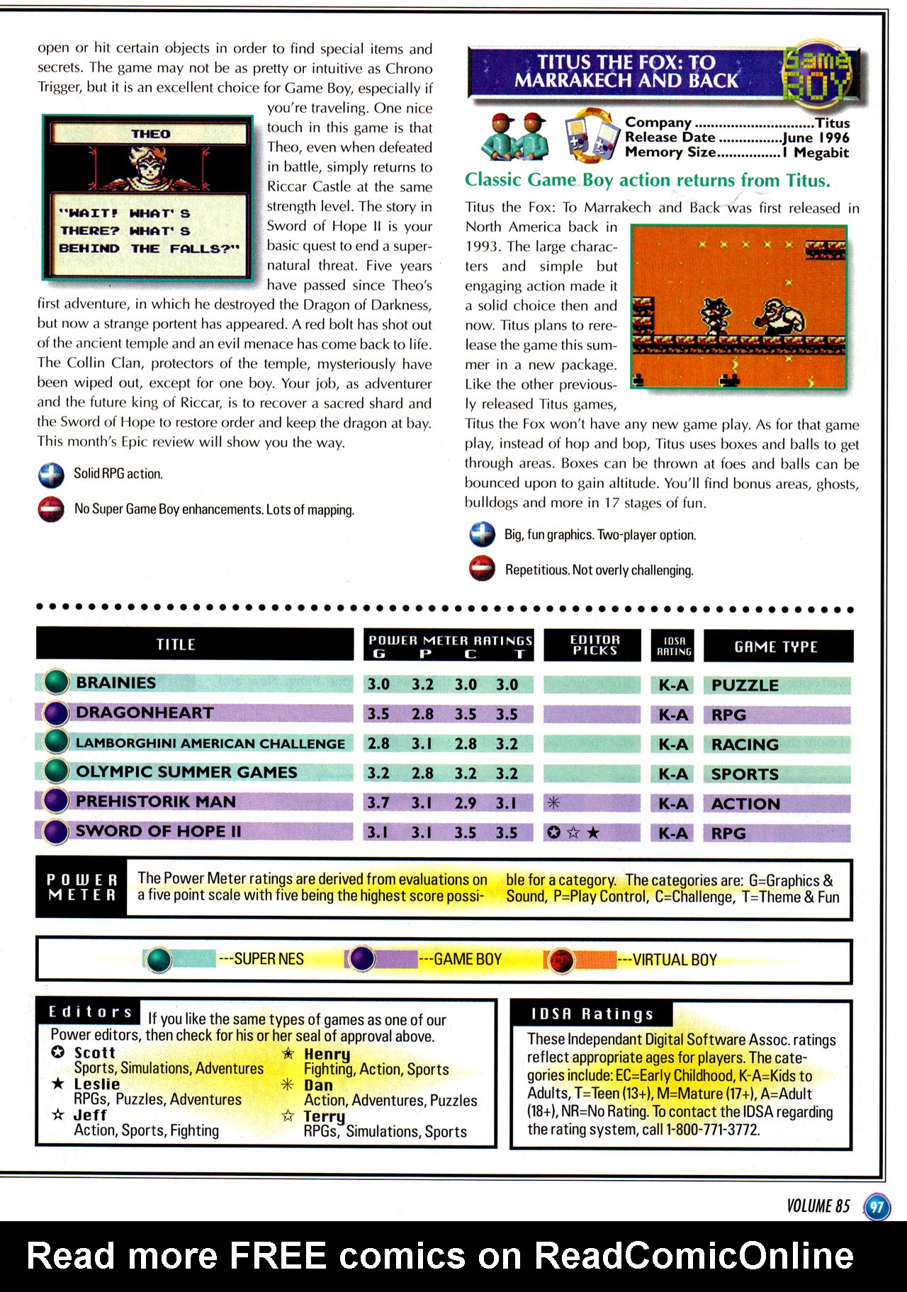 Read online Nintendo Power comic -  Issue #85 - 104