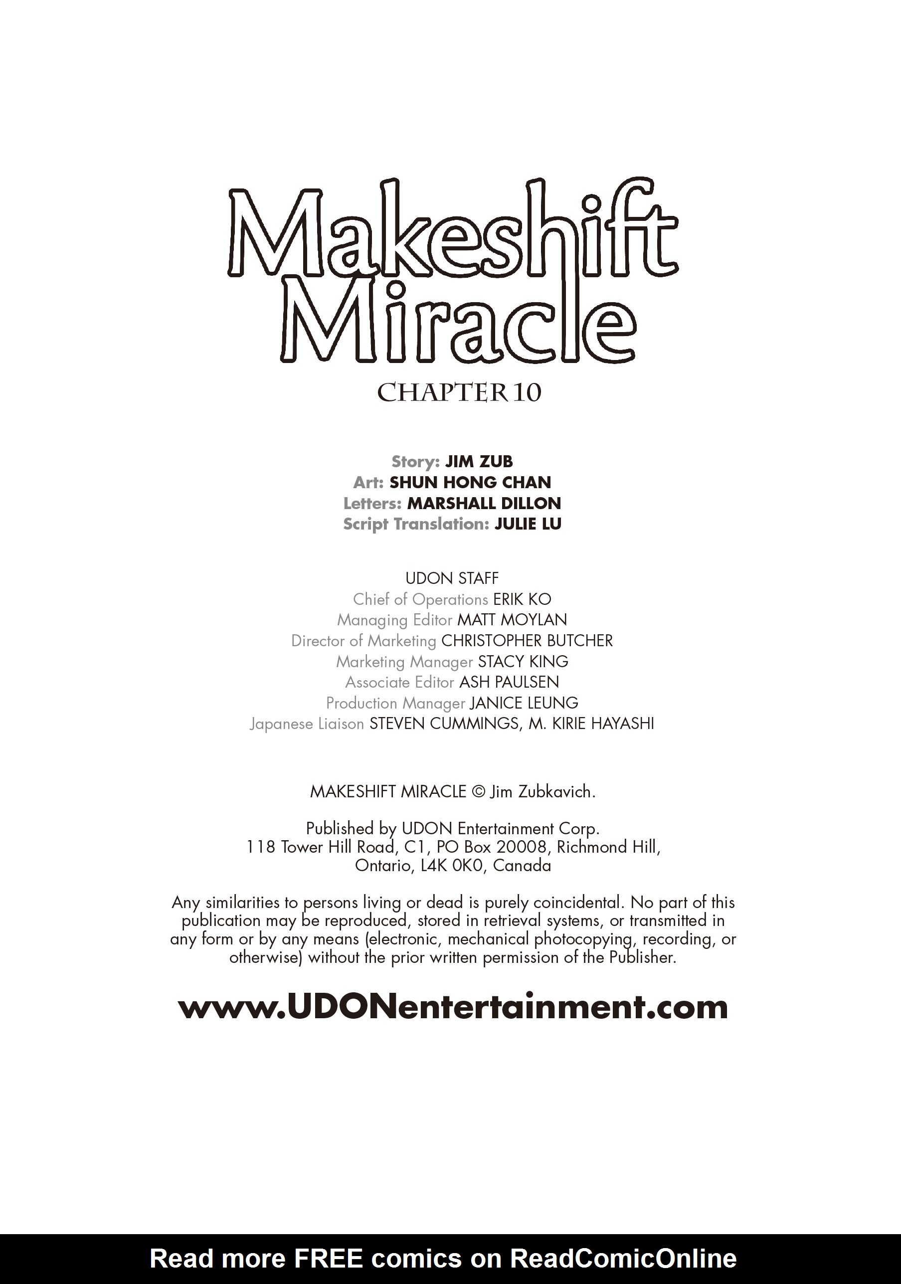 Read online Makeshift Miracle: The Girl From Nowhere comic -  Issue #10 - 2