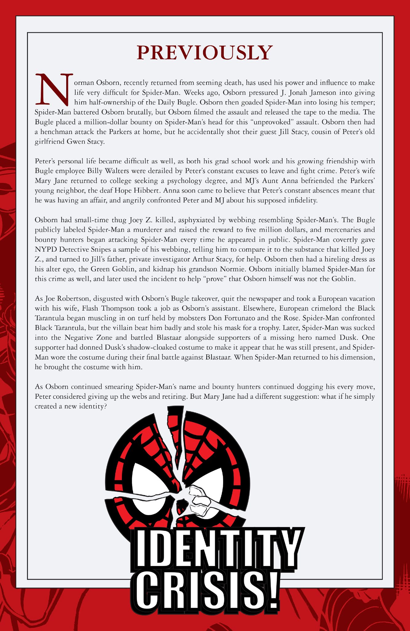 Read online Spider-Man: Identity Crisis comic -  Issue # TPB (Part 1) - 4