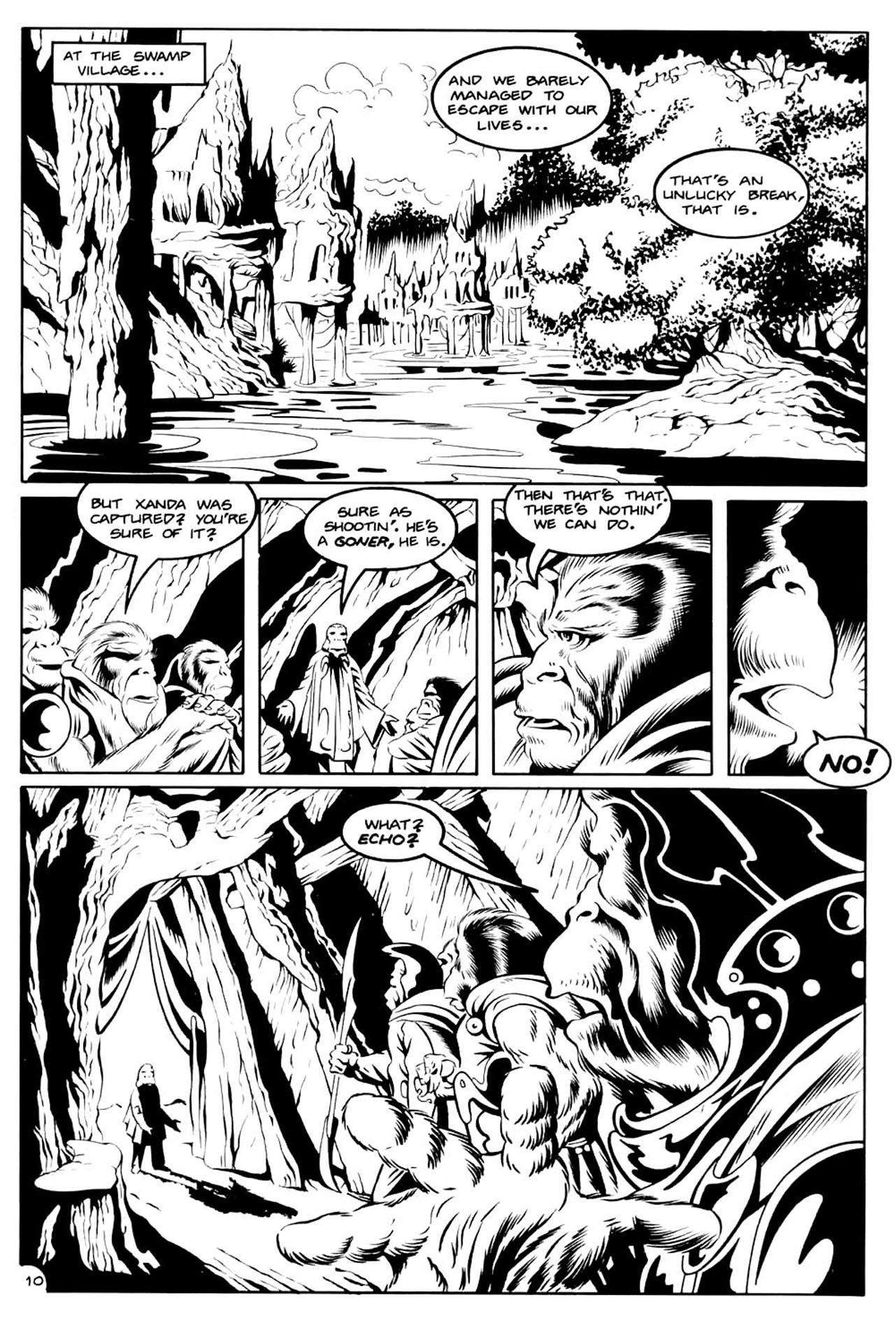 Read online Planet of the Apes (1990) comic -  Issue #11 - 12