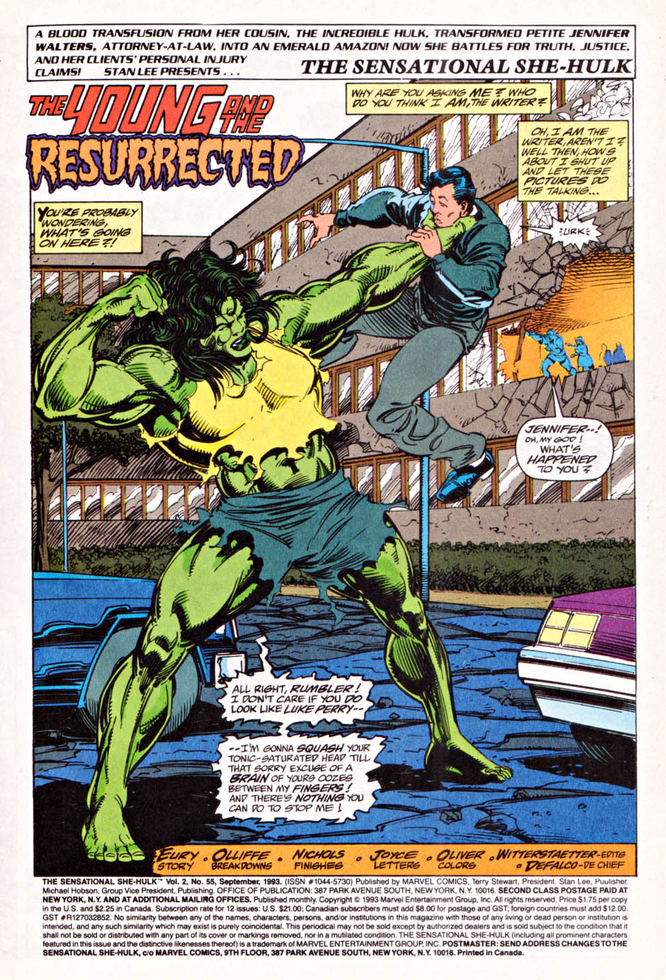 Read online The Sensational She-Hulk comic -  Issue #55 - 2