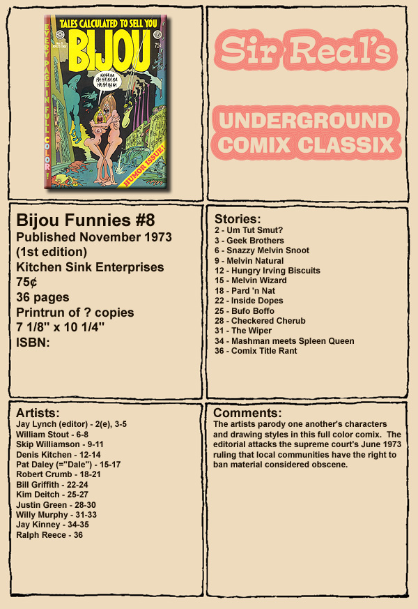 Read online Bijou Funnies comic -  Issue #8 - 1