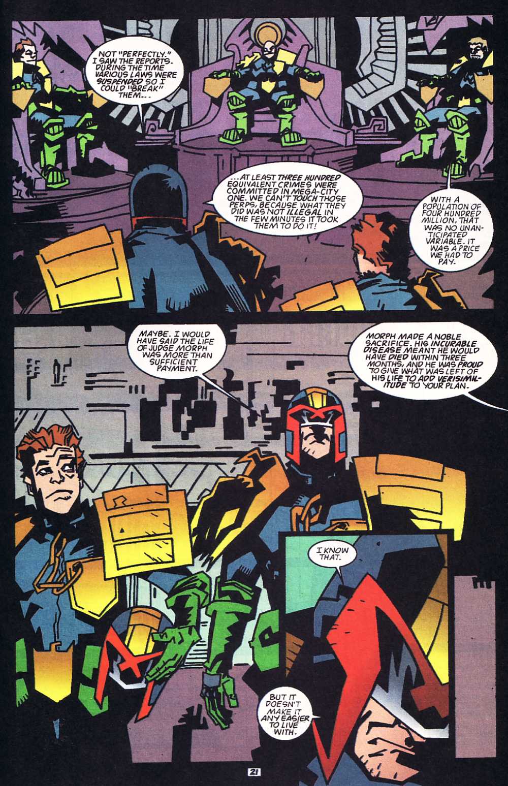 Read online Judge Dredd: Legends of the Law comic -  Issue #10 - 21