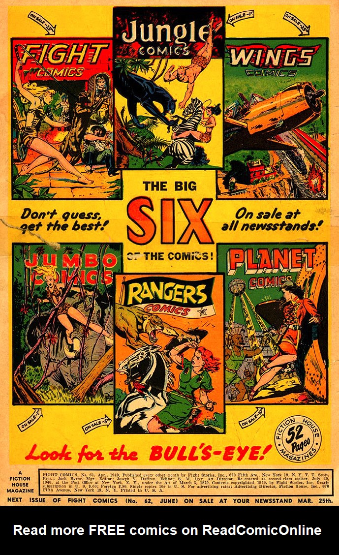 Read online Fight Comics comic -  Issue #61 - 2