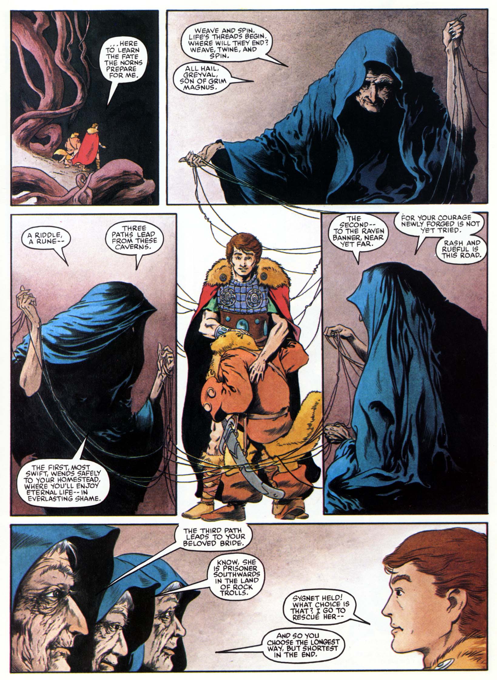 Read online Marvel Graphic Novel comic -  Issue #15 - The Raven Banner - 49