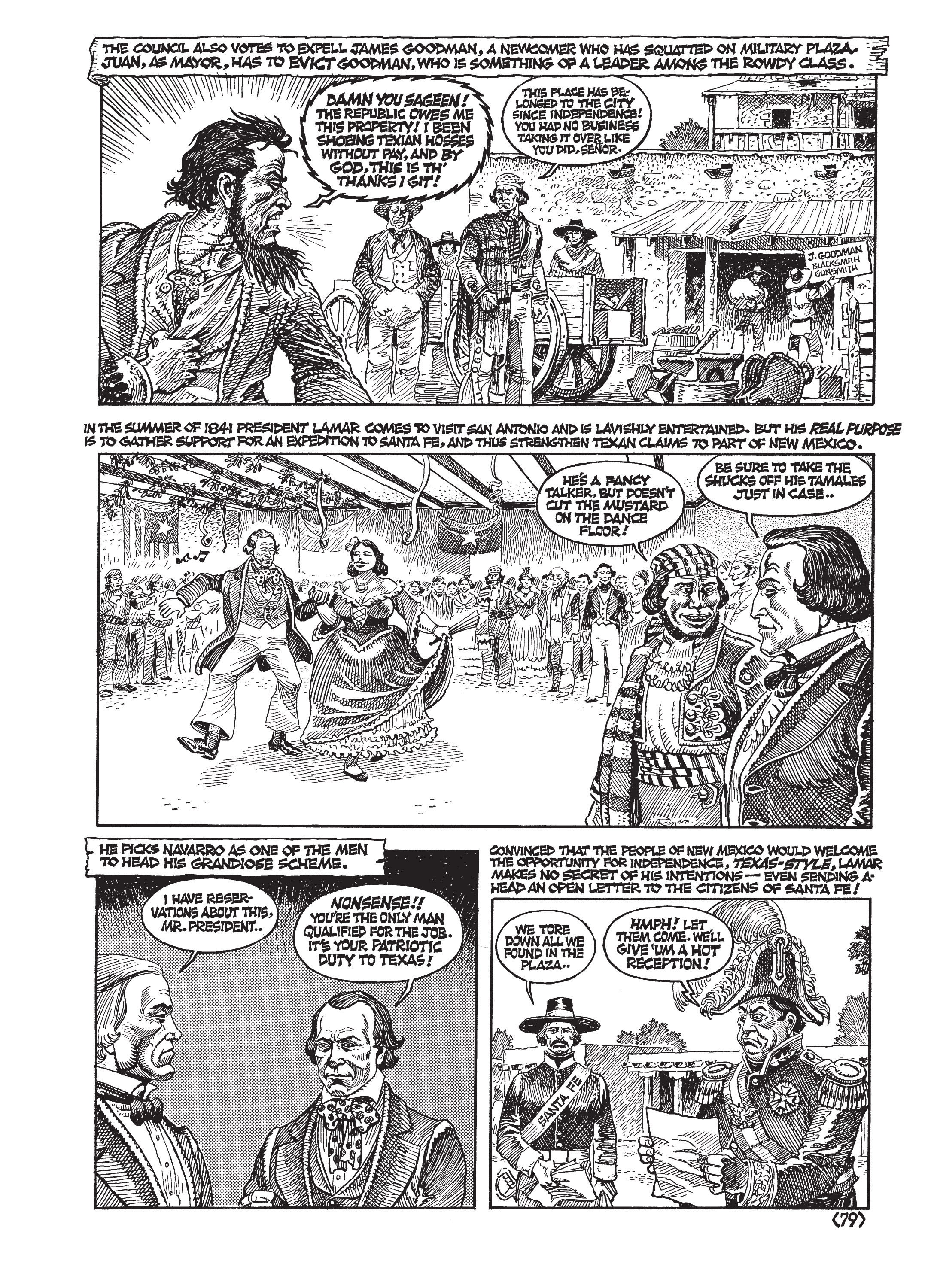 Read online Jack Jackson's American History: Los Tejanos and Lost Cause comic -  Issue # TPB (Part 1) - 82