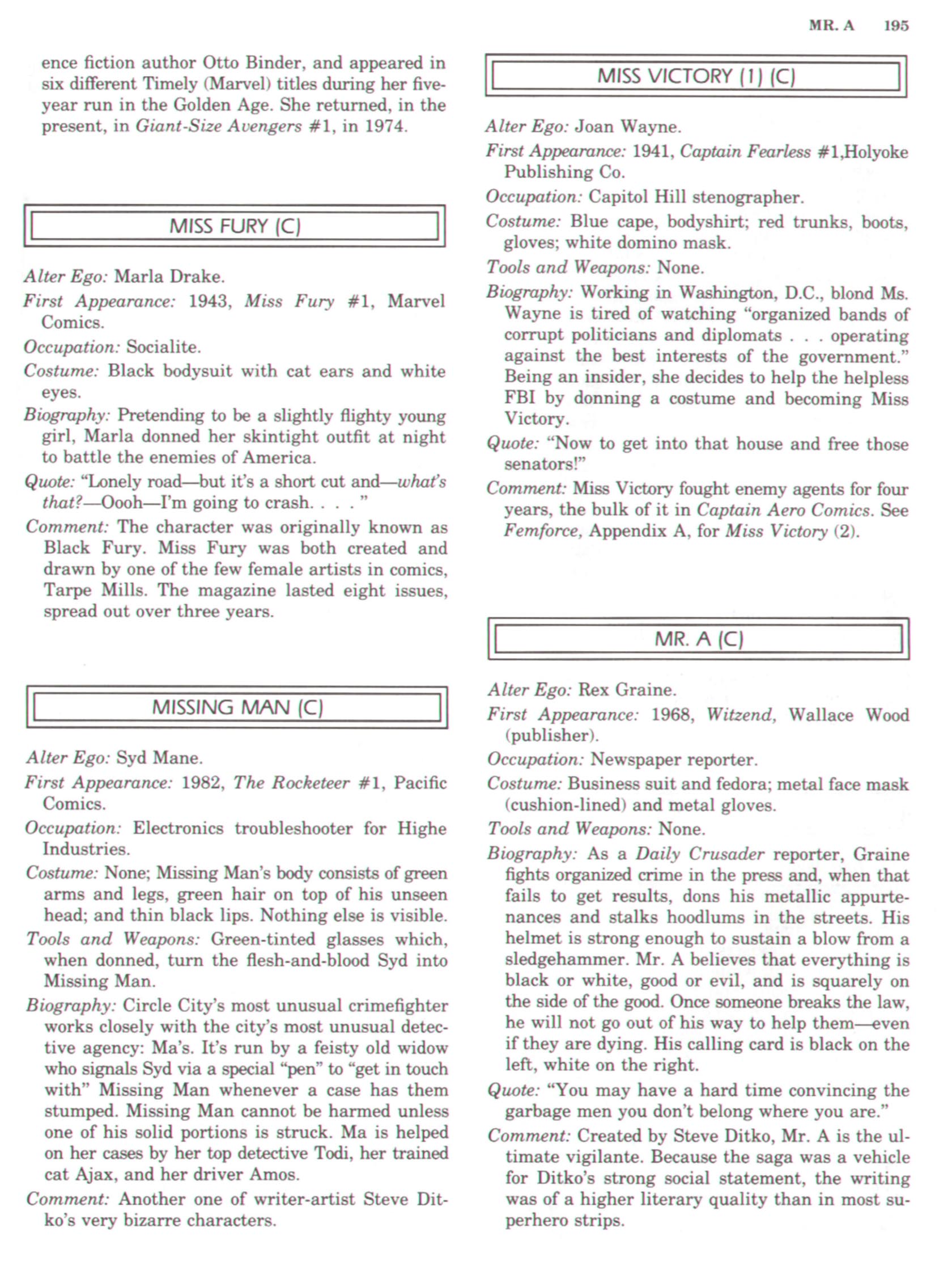Read online The Encyclopedia of Superheroes comic -  Issue # TPB (Part 3) - 23
