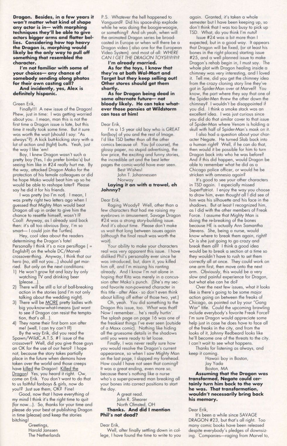 The Savage Dragon (1993) Issue #26 #29 - English 30