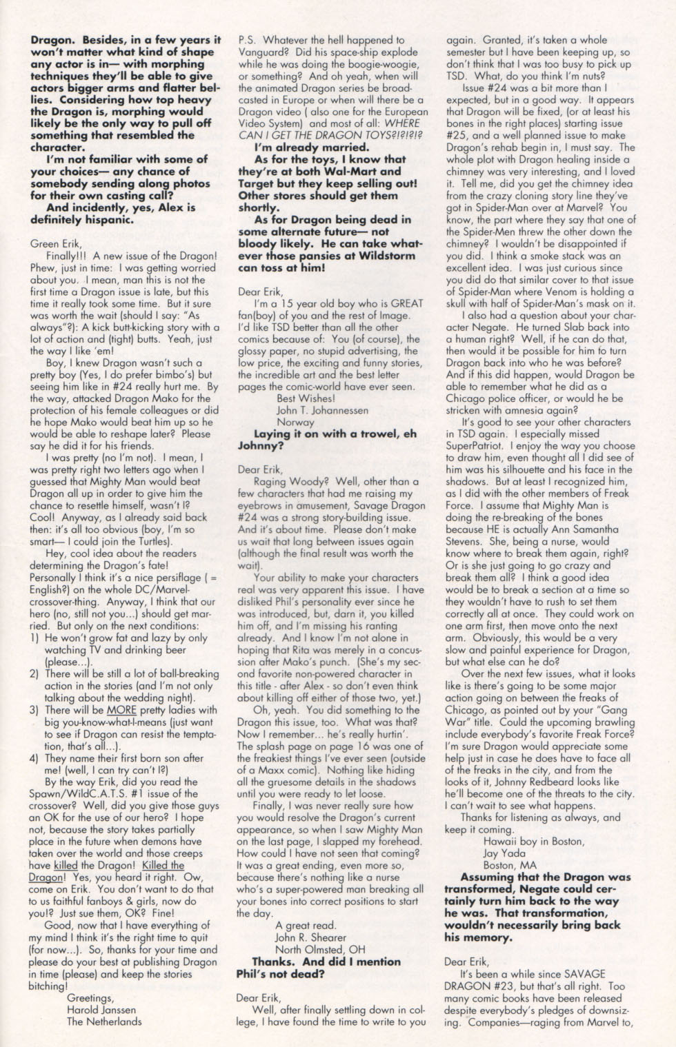 Read online The Savage Dragon (1993) comic -  Issue #26 - 30