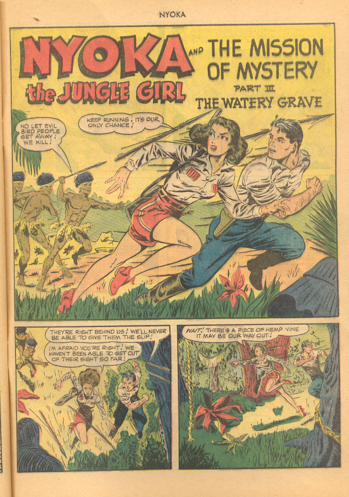 Read online Nyoka the Jungle Girl (1945) comic -  Issue #43 - 45