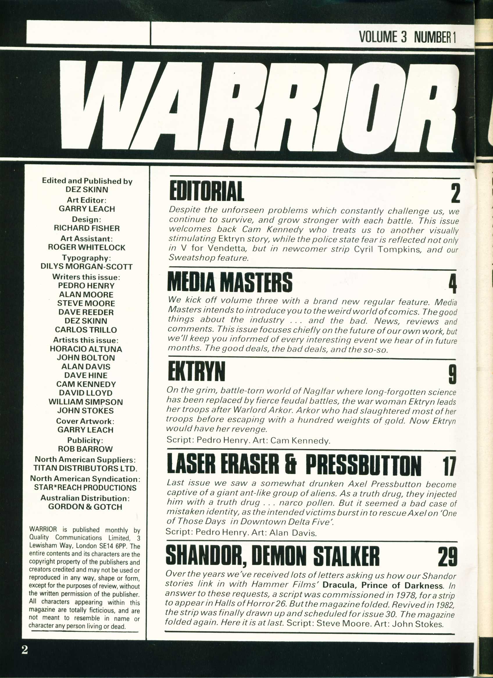 Read online Warrior comic -  Issue #25 - 2