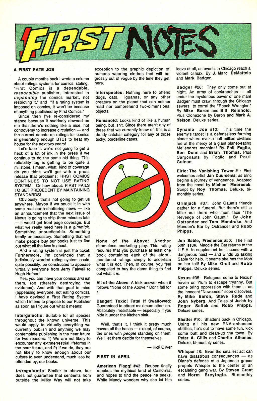 Read online Grimjack comic -  Issue #37 - 14