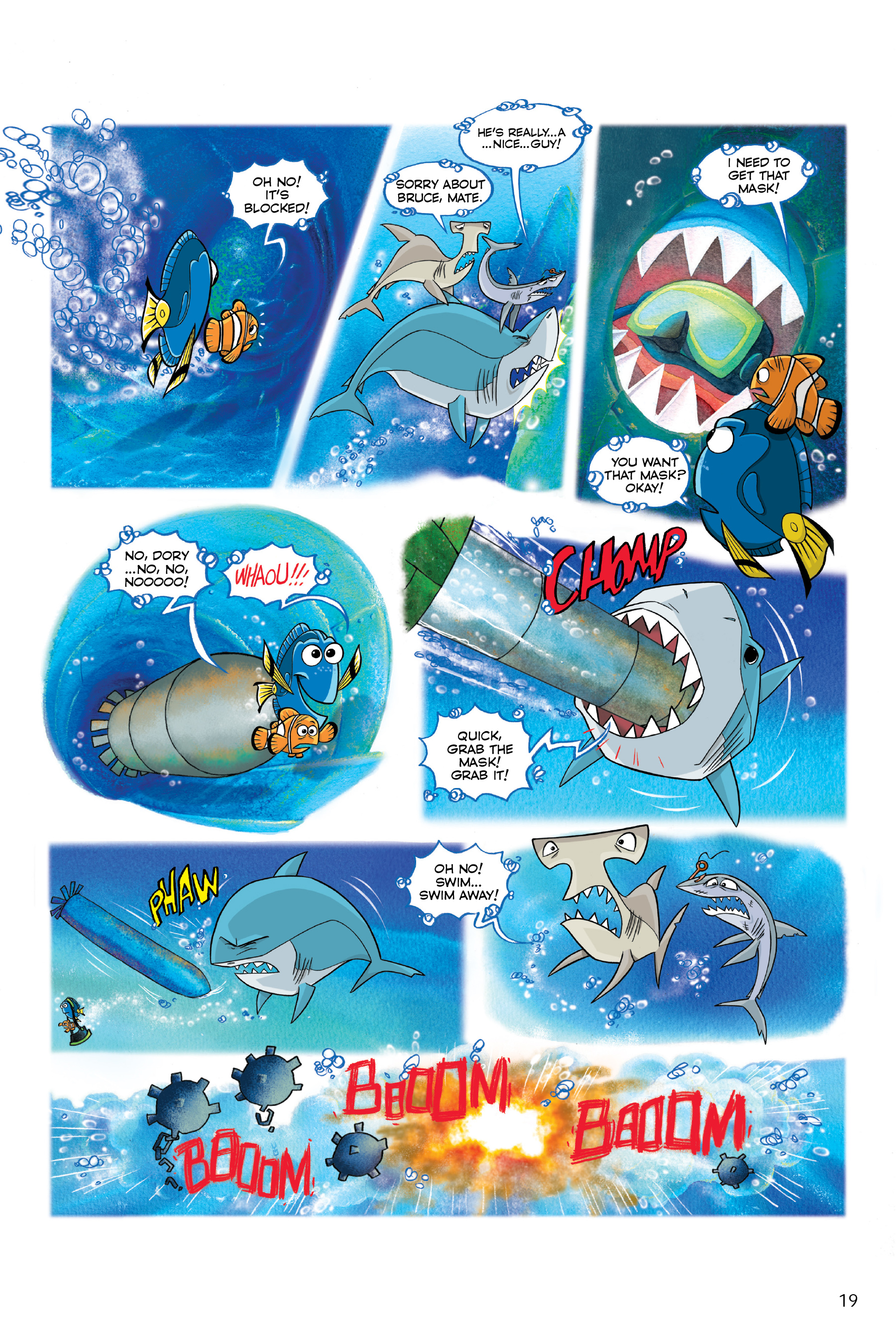 Read online Disney/PIXAR Finding Nemo and Finding Dory: The Story of the Movies in Comics comic -  Issue # TPB - 19