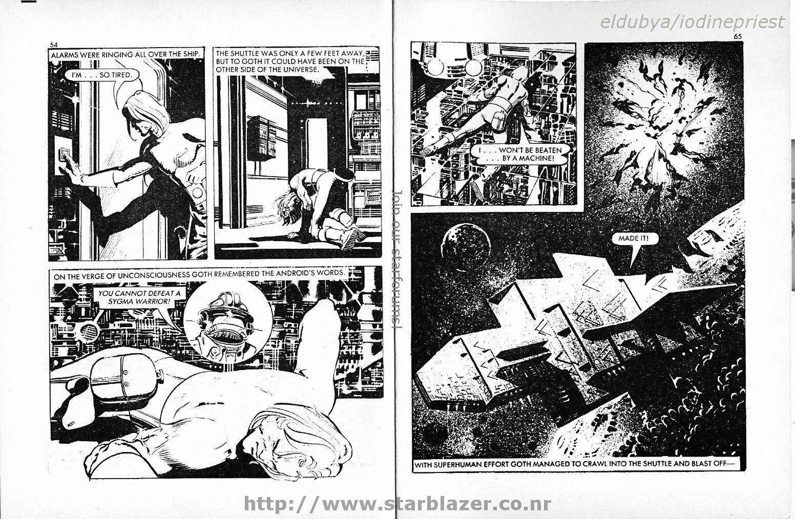 Read online Starblazer comic -  Issue #156 - 34
