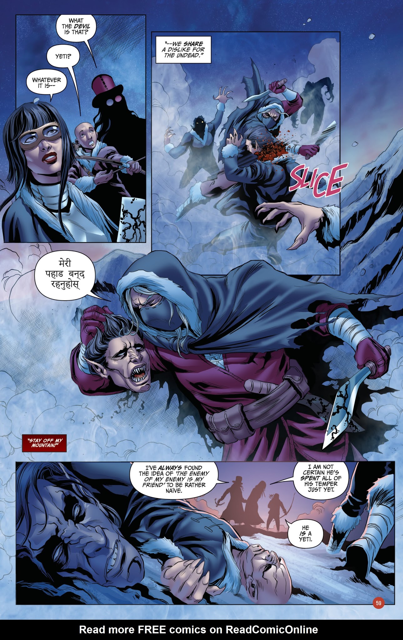 Read online Van Helsing vs. Werewolf comic -  Issue # _TPB 1 - 60