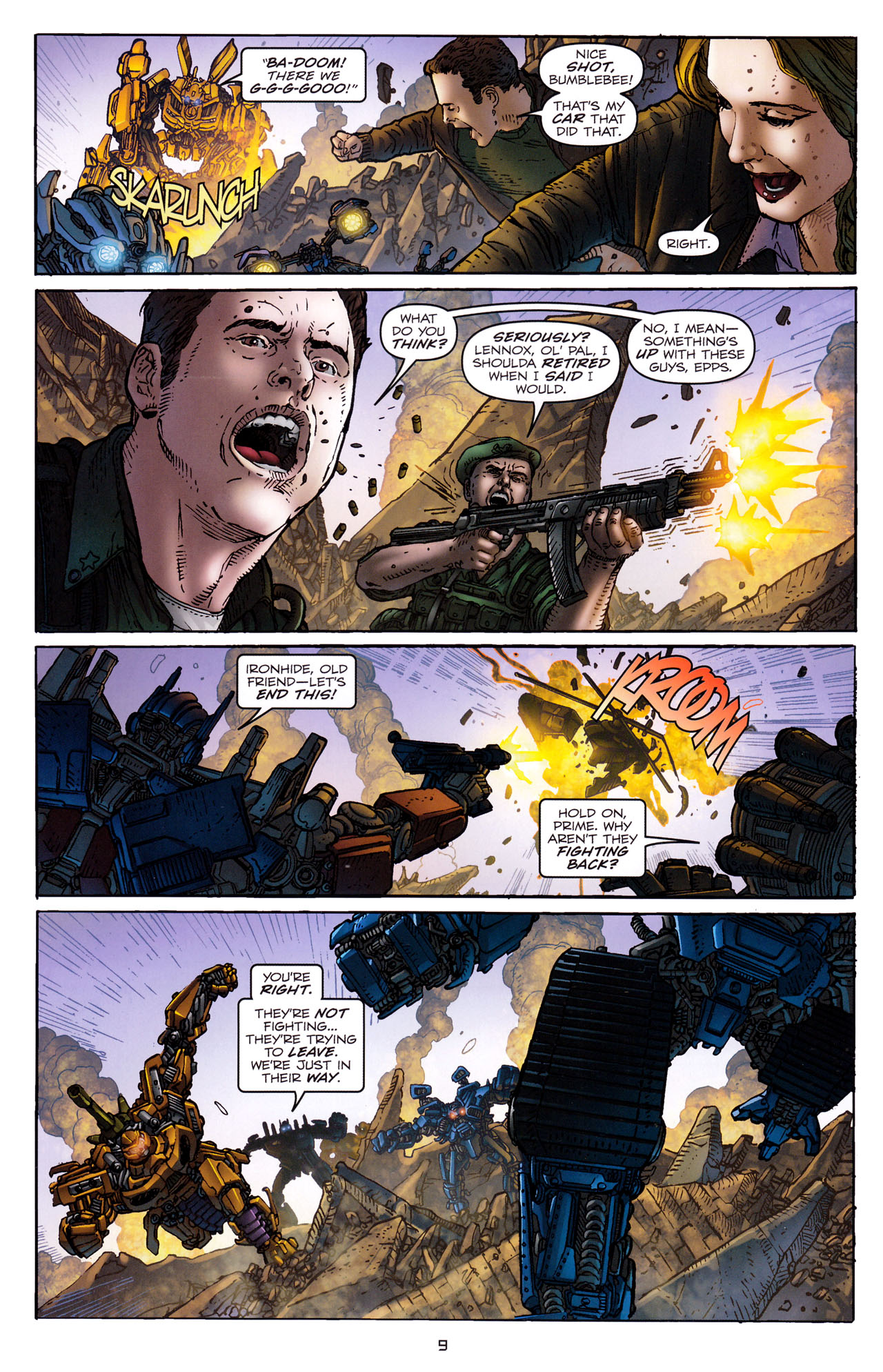 Read online Transformers: Dark of the Moon Rising Storm comic -  Issue #4 - 10