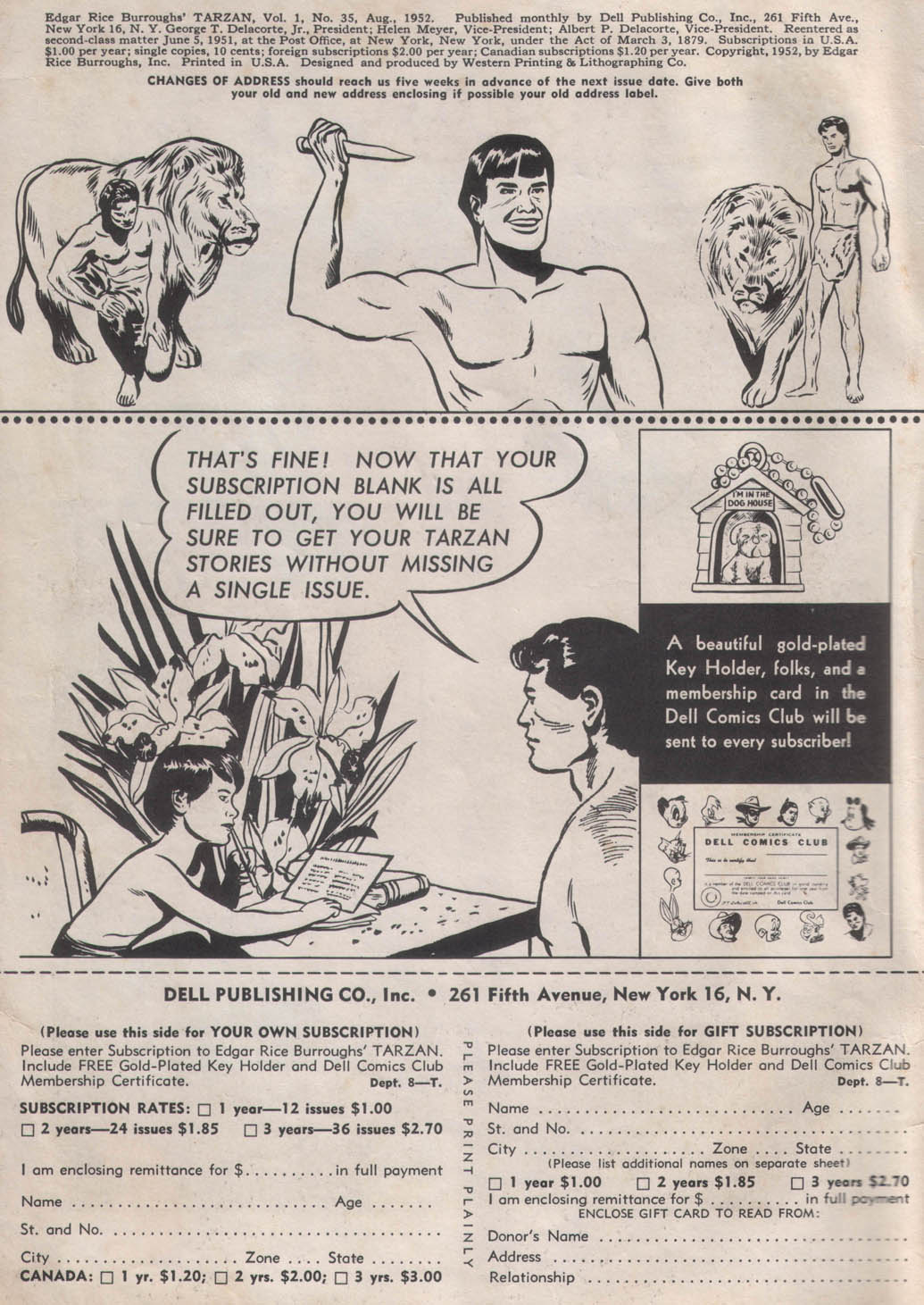Read online Tarzan (1948) comic -  Issue #35 - 2
