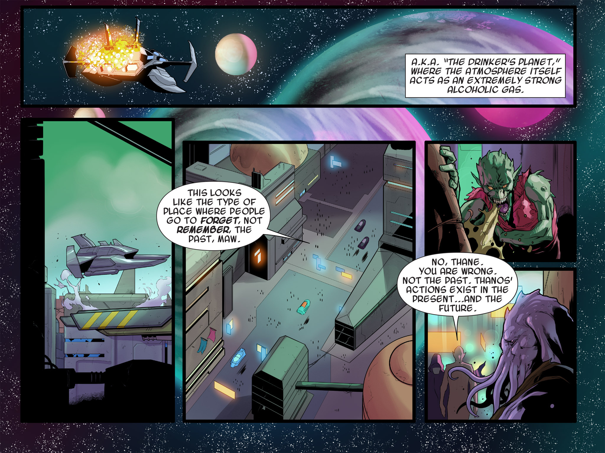 Read online Thanos: A God Up There Listening comic -  Issue # TPB - 49