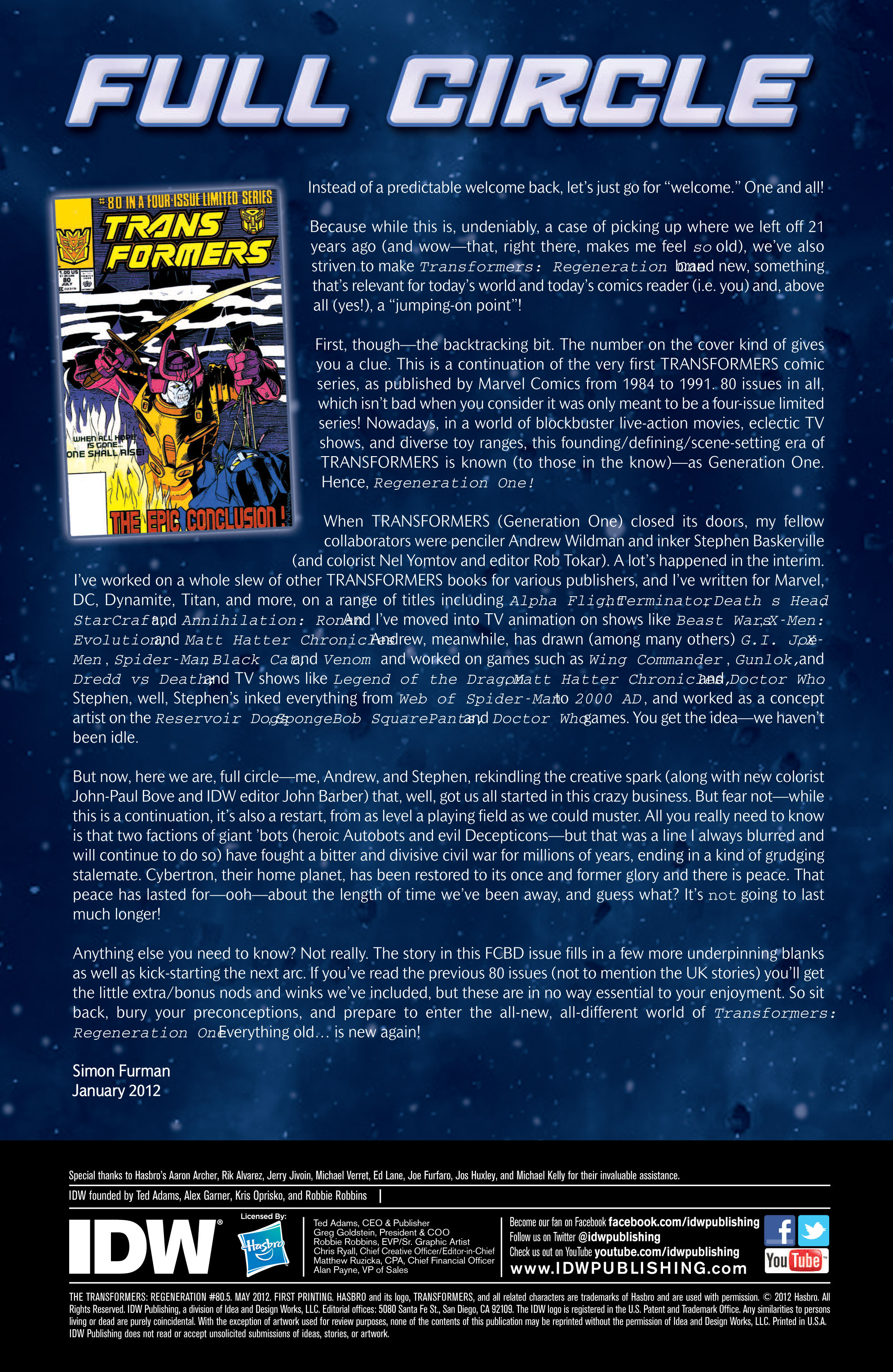 Read online The Transformers: Regeneration One comic -  Issue #80.5 - 2