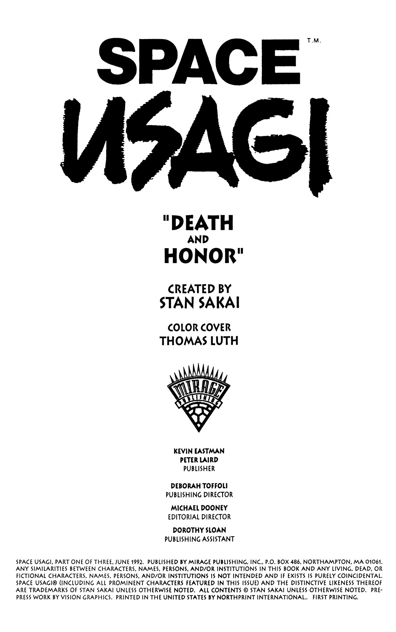 Read online Space Usagi (1992) comic -  Issue #1 - 2
