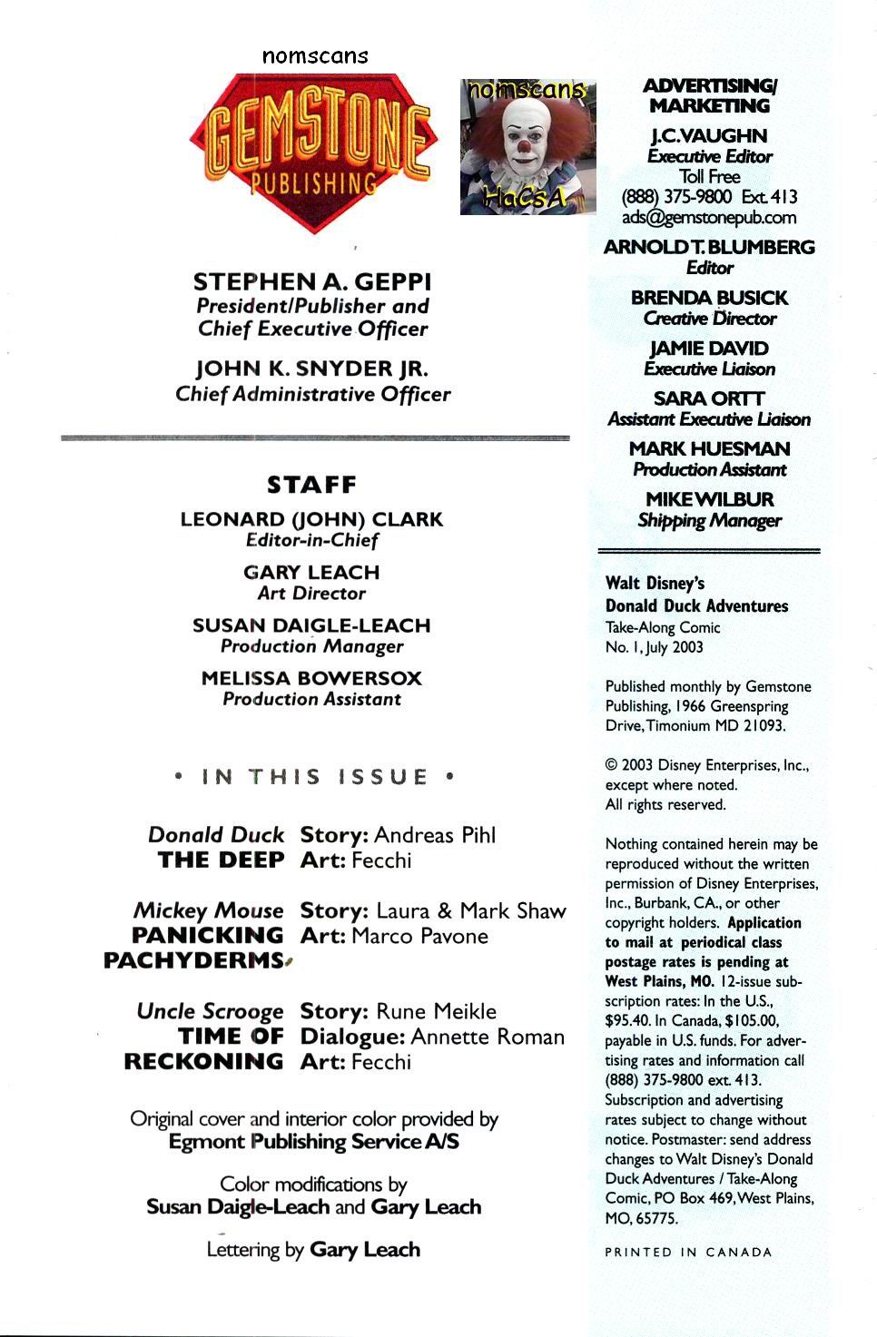 Read online Walt Disney's Donald Duck Adventures (2003) comic -  Issue #1 - 3