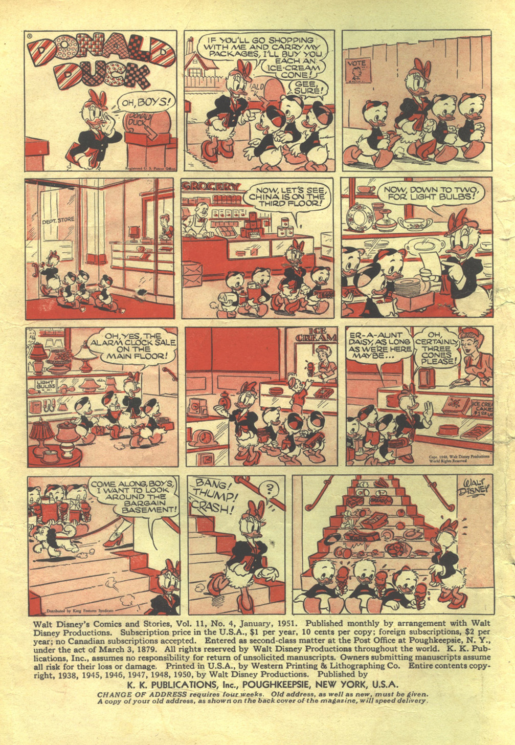 Read online Walt Disney's Comics and Stories comic -  Issue #124 - 2