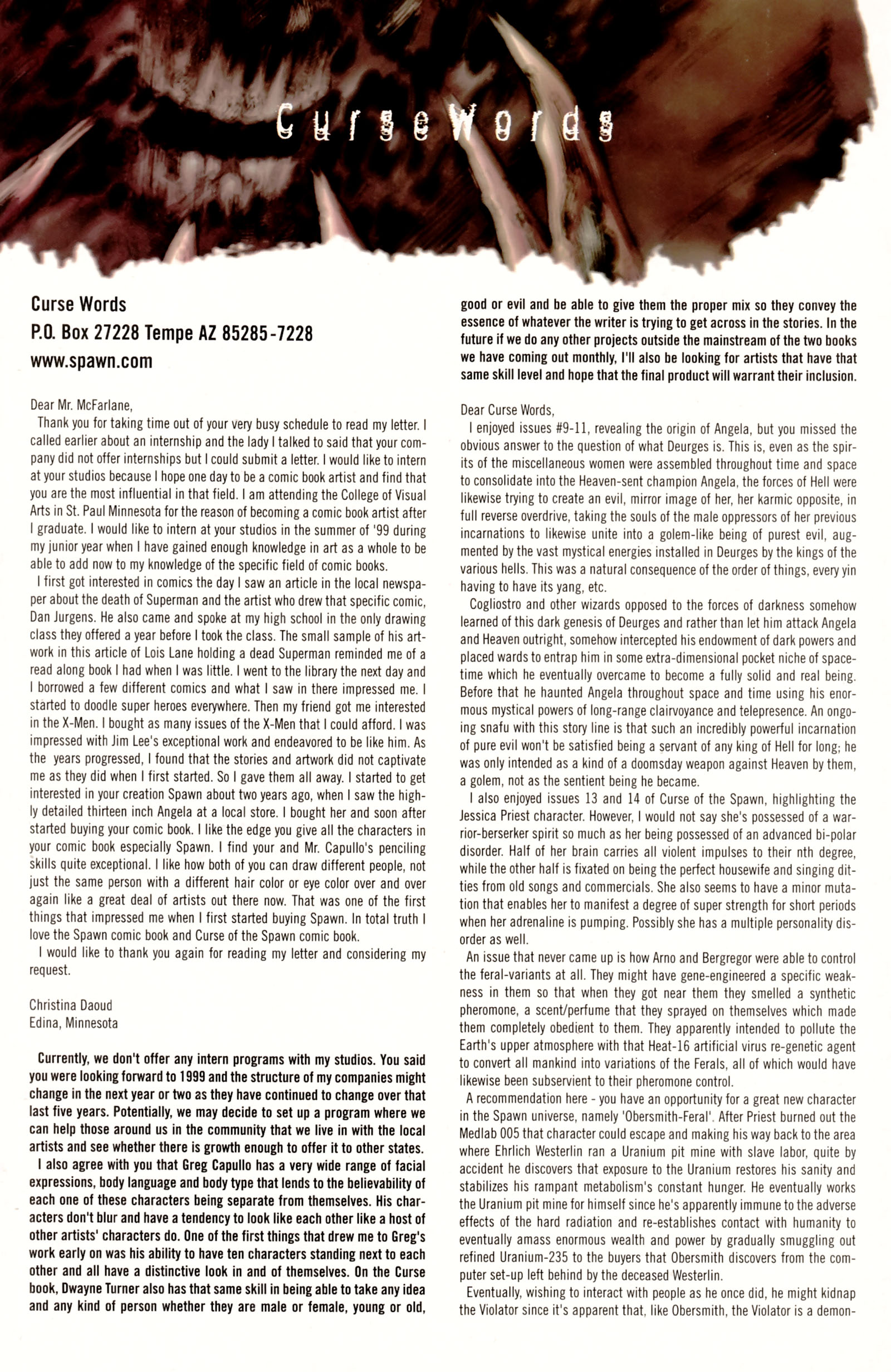 Read online Curse of the Spawn comic -  Issue #17 - 26