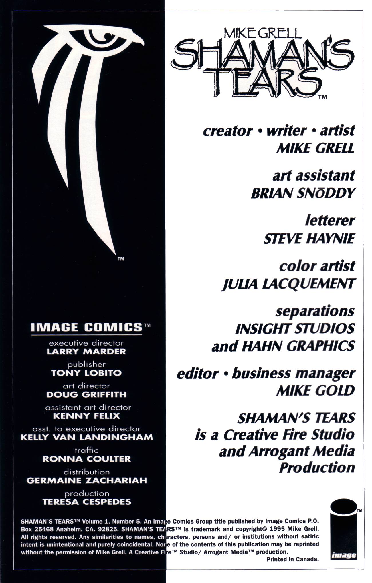 Read online Shaman's Tears comic -  Issue #5 - 2