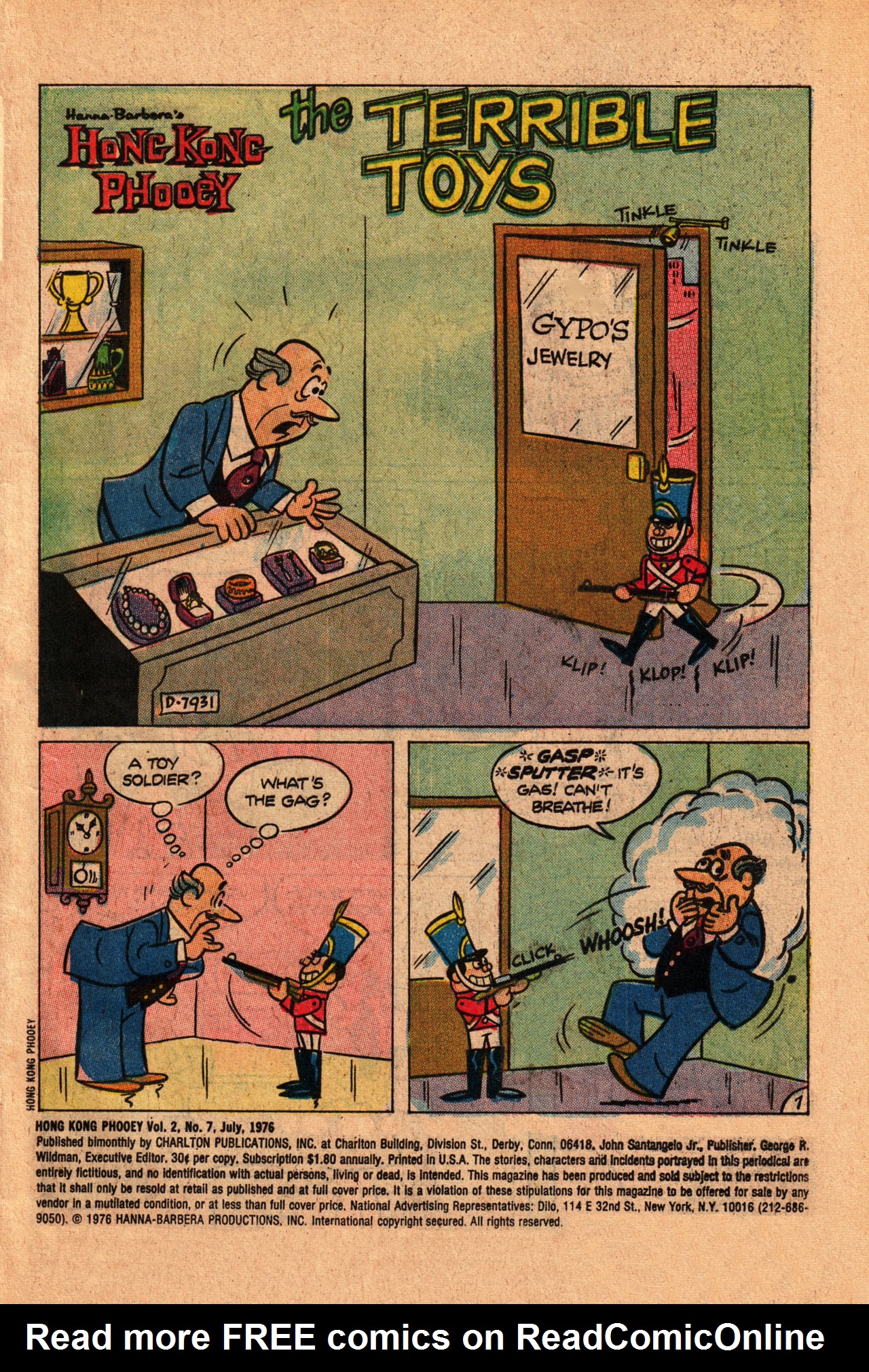 Read online Hong Kong Phooey comic -  Issue #7 - 3