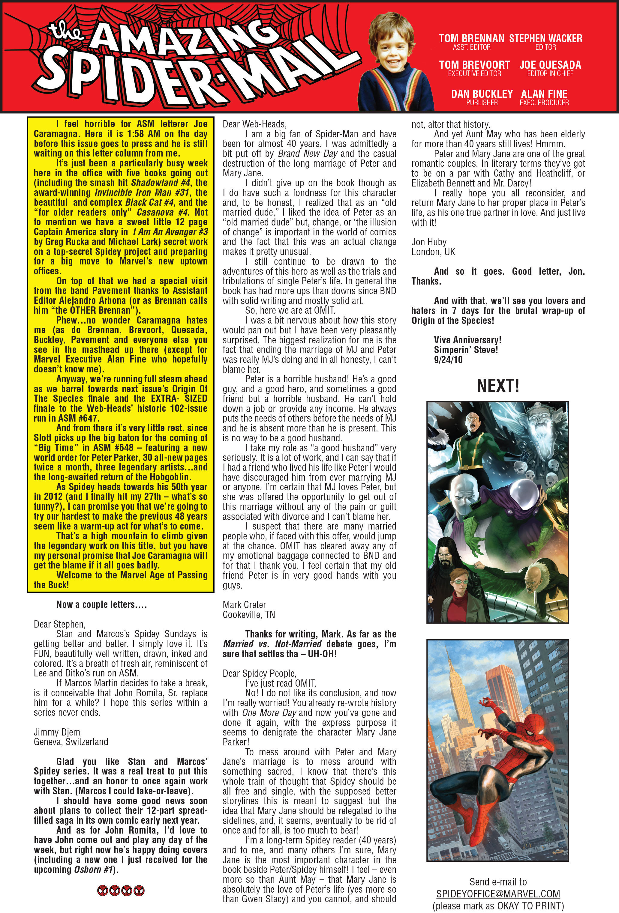 Read online The Amazing Spider-Man (1963) comic -  Issue #645 - 26