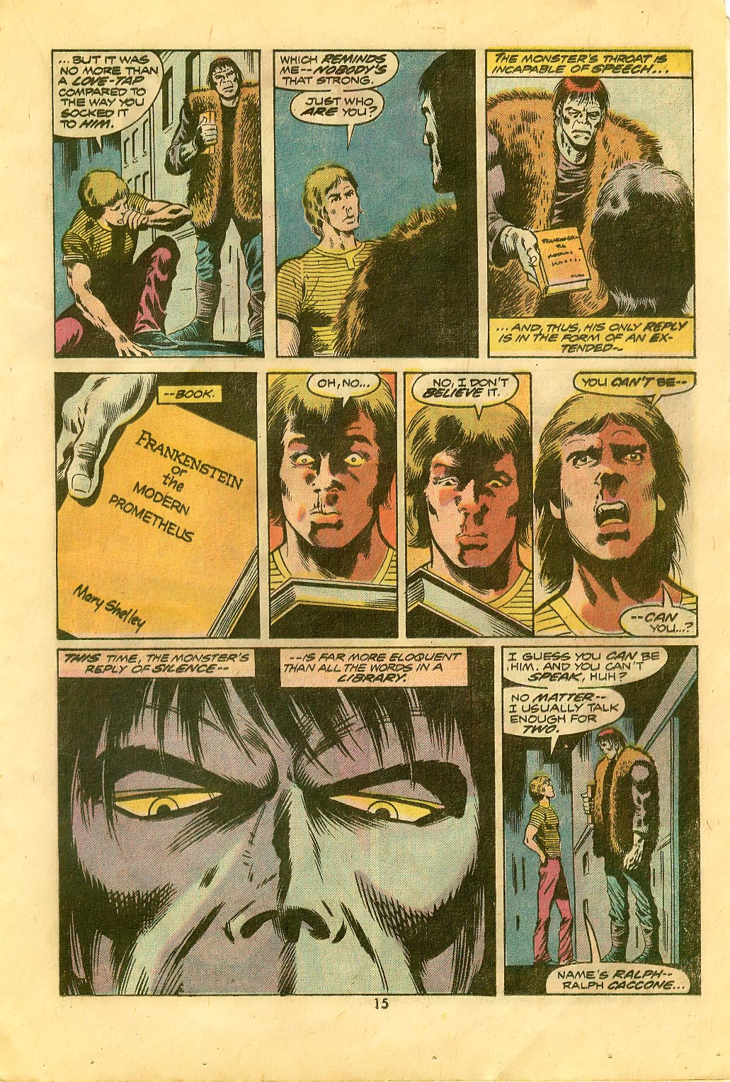 Read online Frankenstein (1973) comic -  Issue #13 - 10