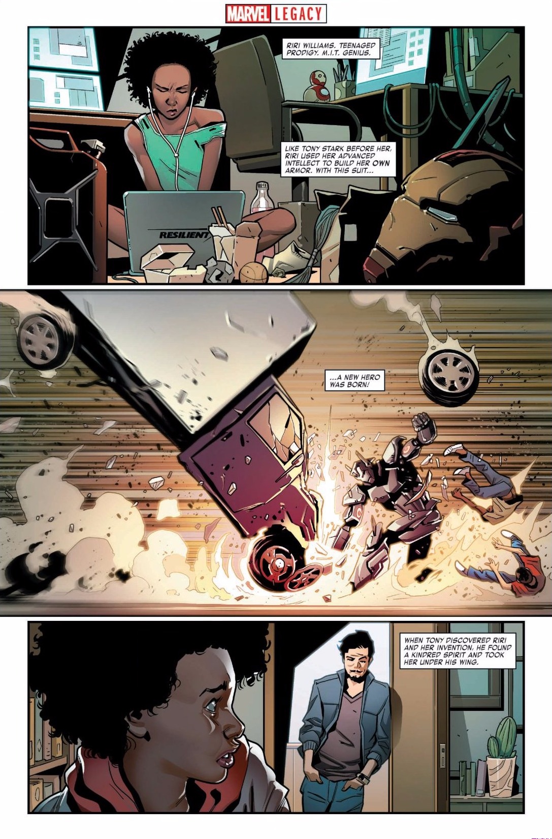 Read online Invincible Iron Man (2016) comic -  Issue # Issue Invincible Iron Man - Marvel Legacy Primer Pages - 3