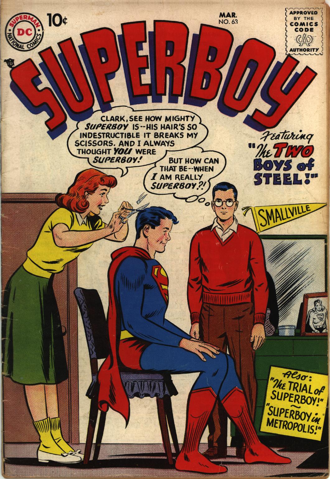 Read online Superboy (1949) comic -  Issue #63 - 1