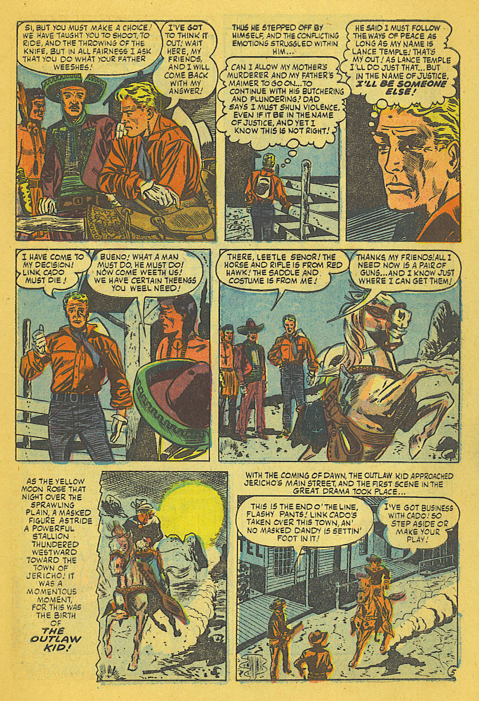 Read online The Outlaw Kid (1954) comic -  Issue #1 - 6