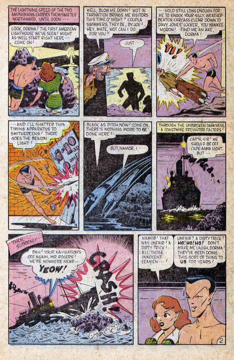 Read online Sub-Mariner Comics comic -  Issue #32 - 22