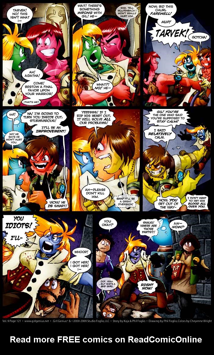 Read online Girl Genius (2002) comic -  Issue #9 - 122