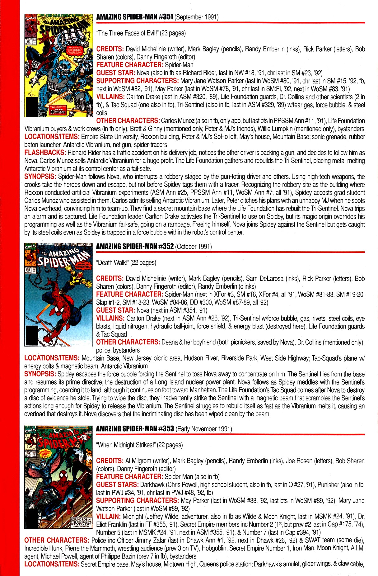 Read online Official Index to the Marvel Universe comic -  Issue #8 - 16