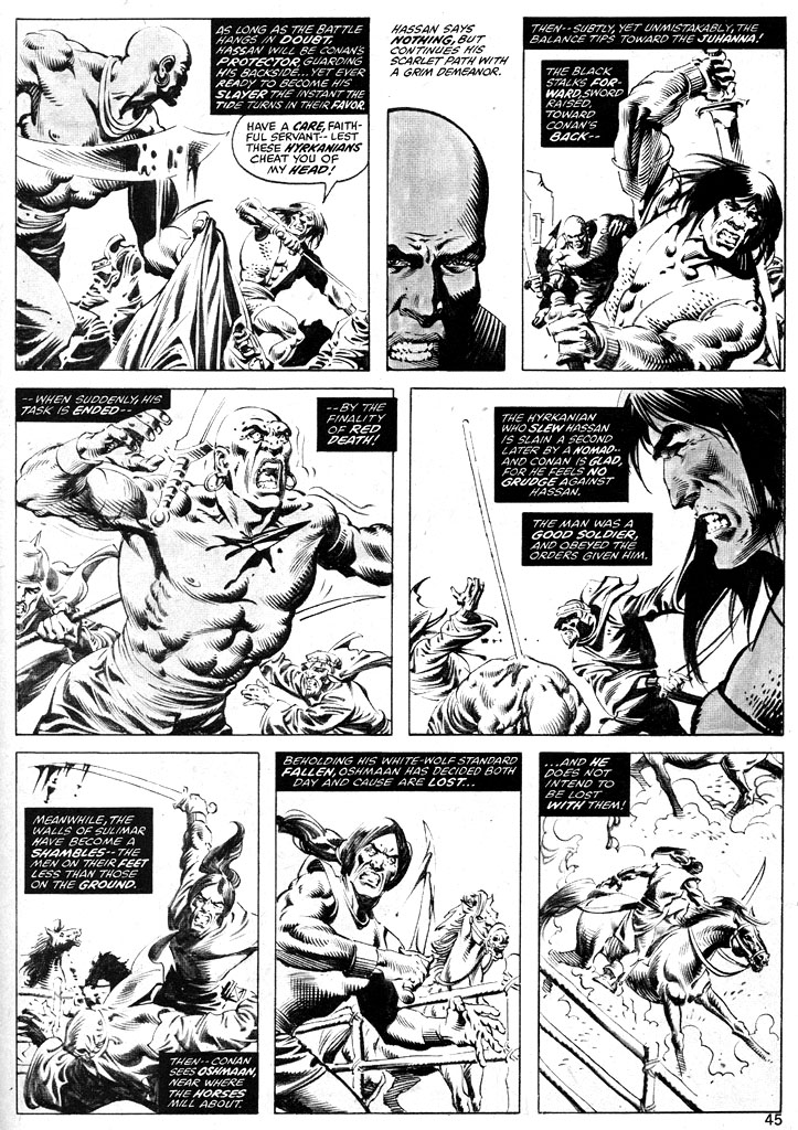 Read online The Savage Sword Of Conan comic -  Issue #37 - 45