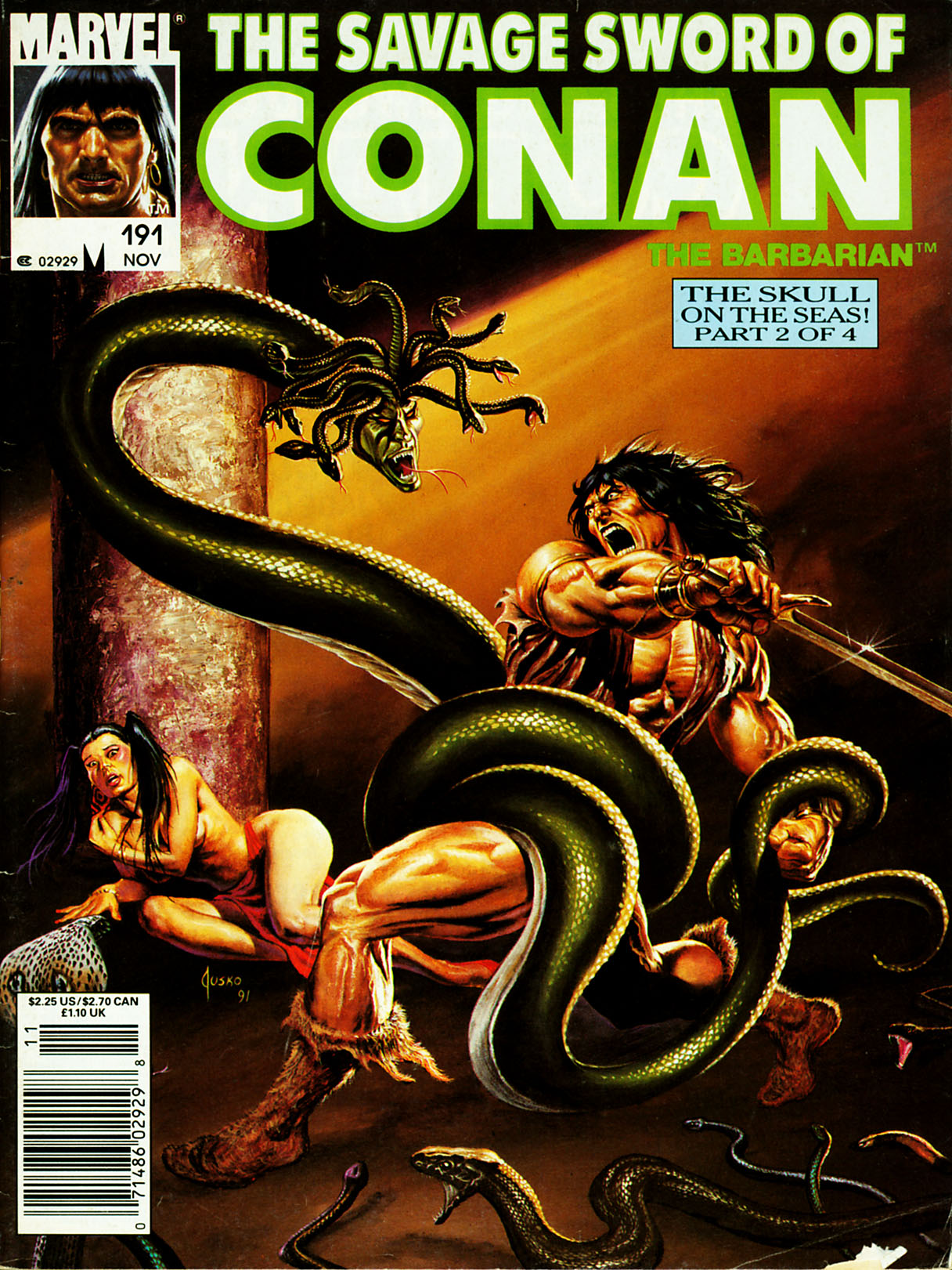 Read online The Savage Sword Of Conan comic -  Issue #191 - 1