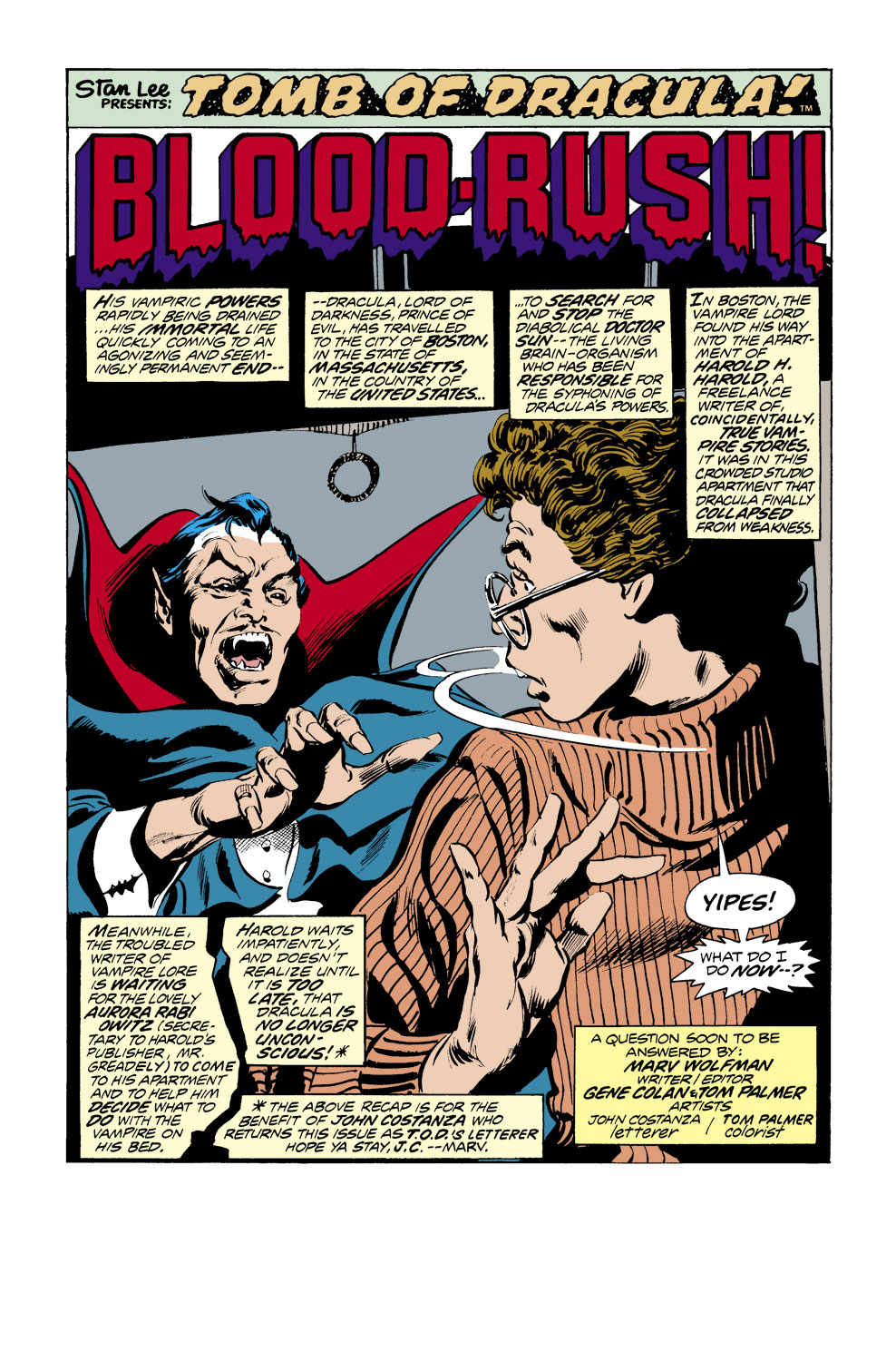 Read online Tomb of Dracula (1972) comic -  Issue #38 - 2