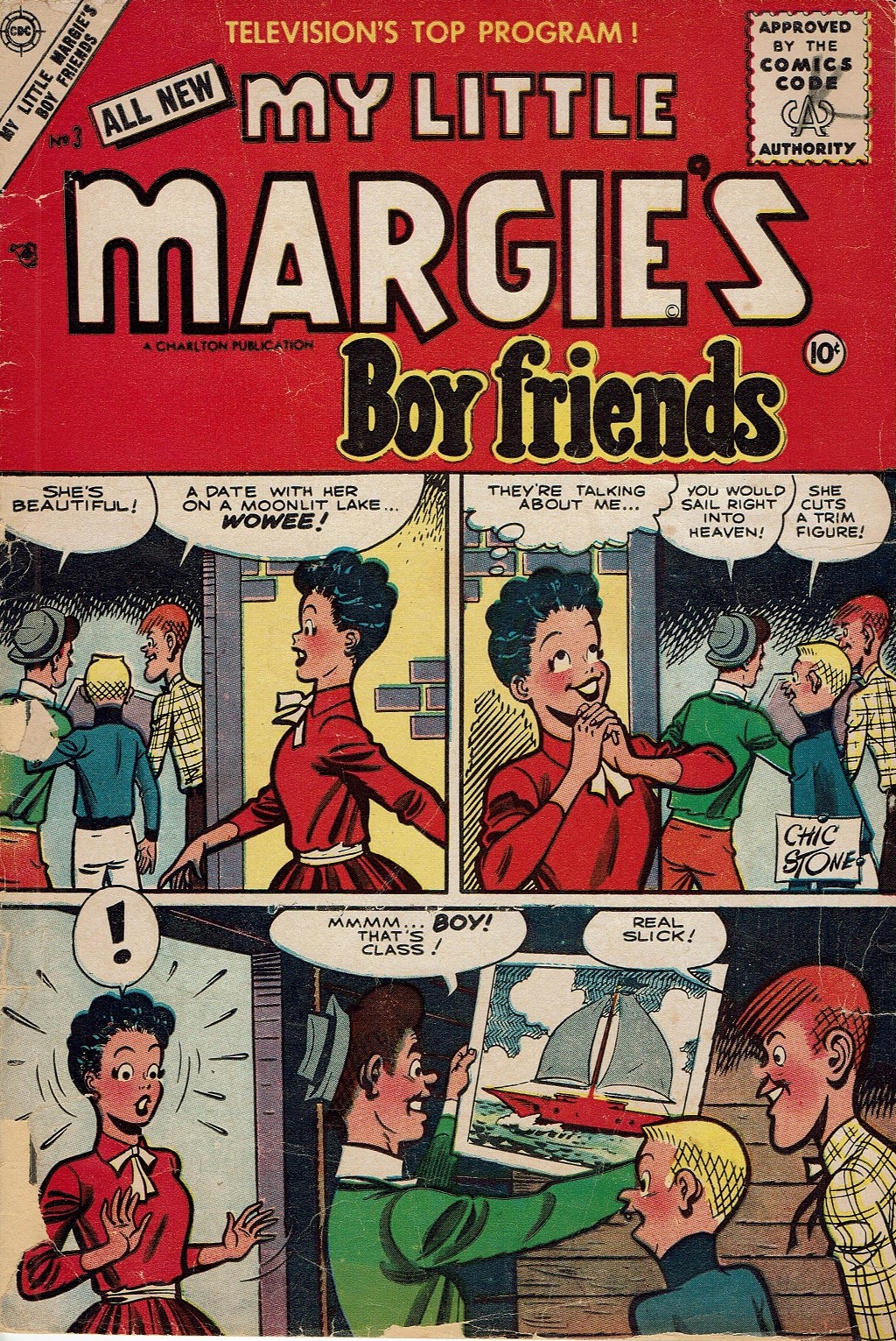 Read online My Little Margie's Boy Friends comic -  Issue #3 - 1