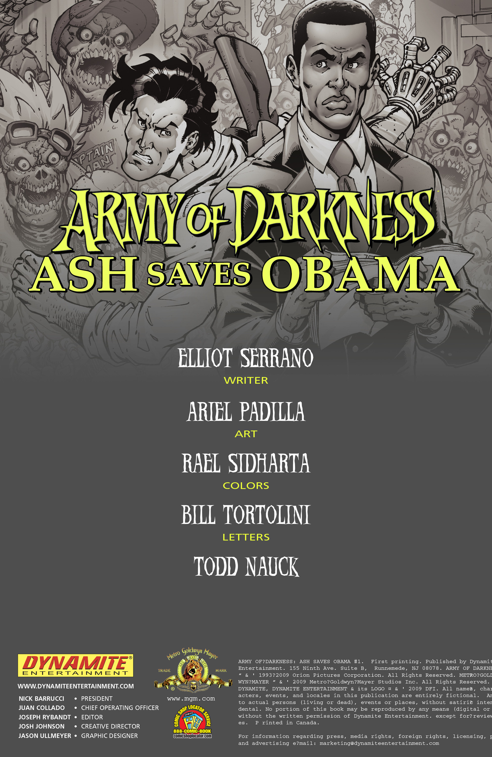 Read online Army of Darkness: Ash Saves Obama comic -  Issue #1 - 2