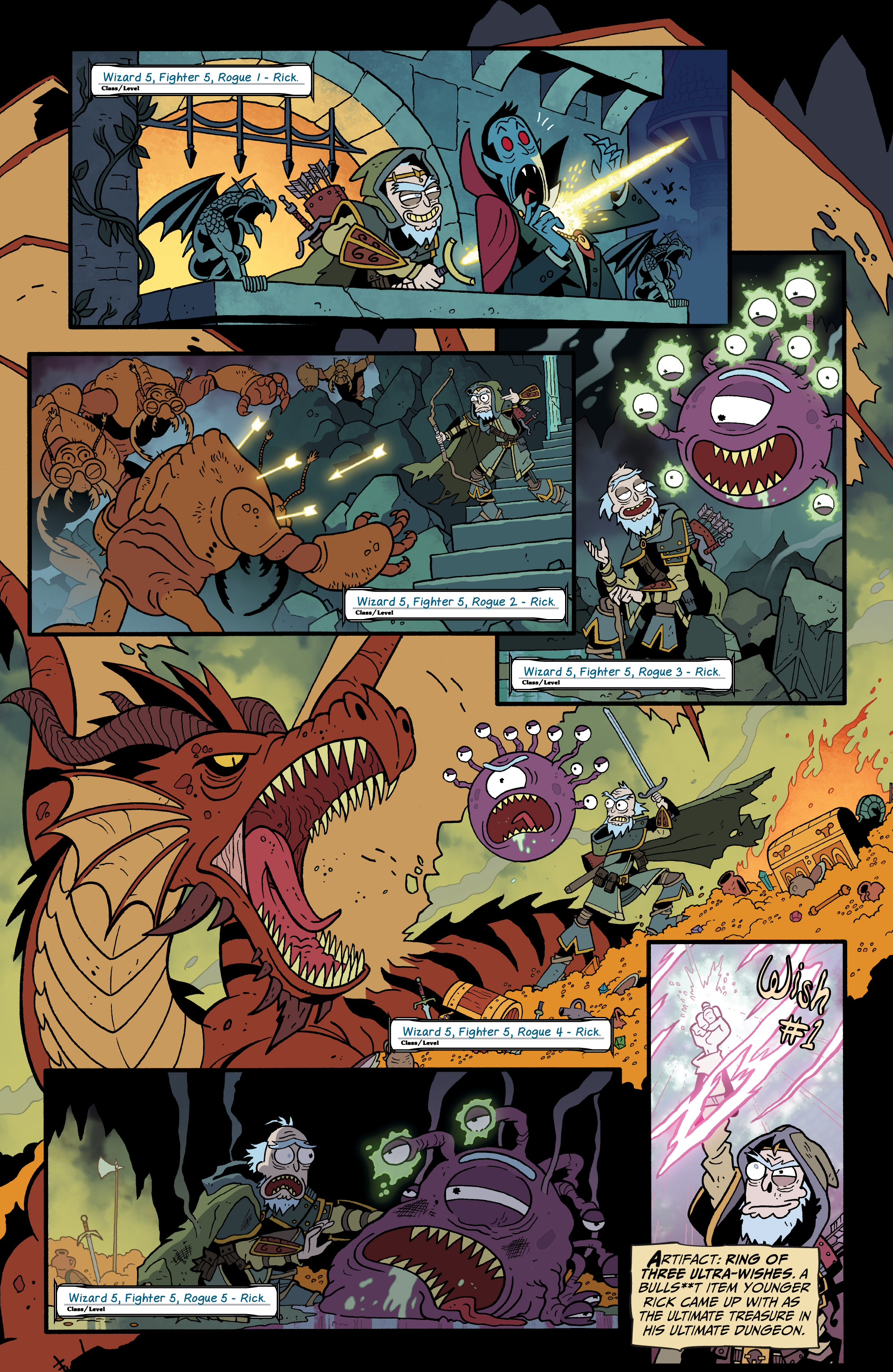 Read online Rick and Morty vs. Dungeons & Dragons II: Painscape comic -  Issue #4 - 7