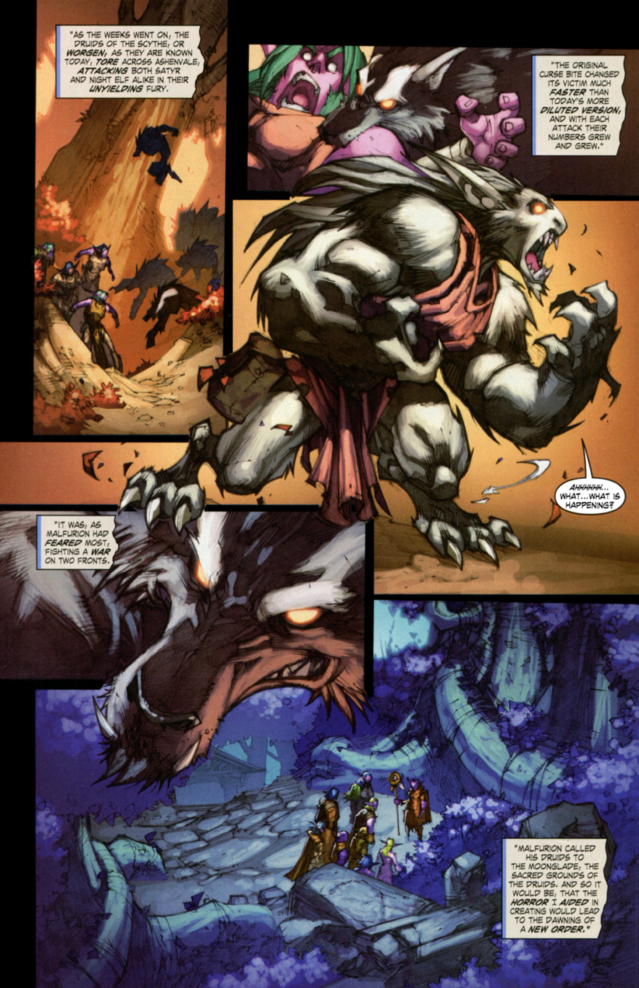 Read online World of Warcraft: Curse of the Worgen comic -  Issue #3 - 24