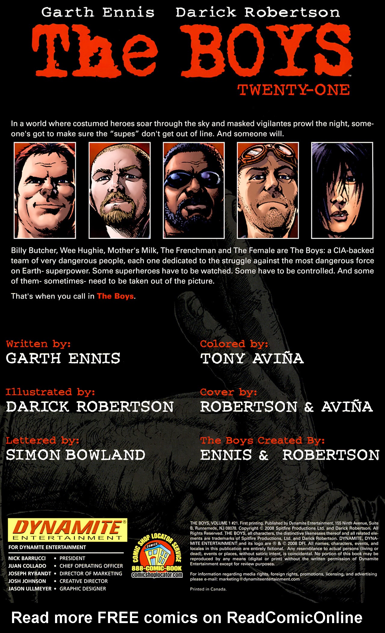 Read online The Boys comic -  Issue #21 - 2