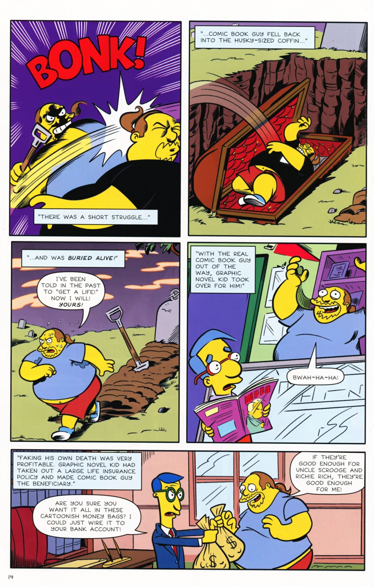 Read online Bongo Comics presents Comic Book Guy: The Comic Book comic -  Issue #5 - 16