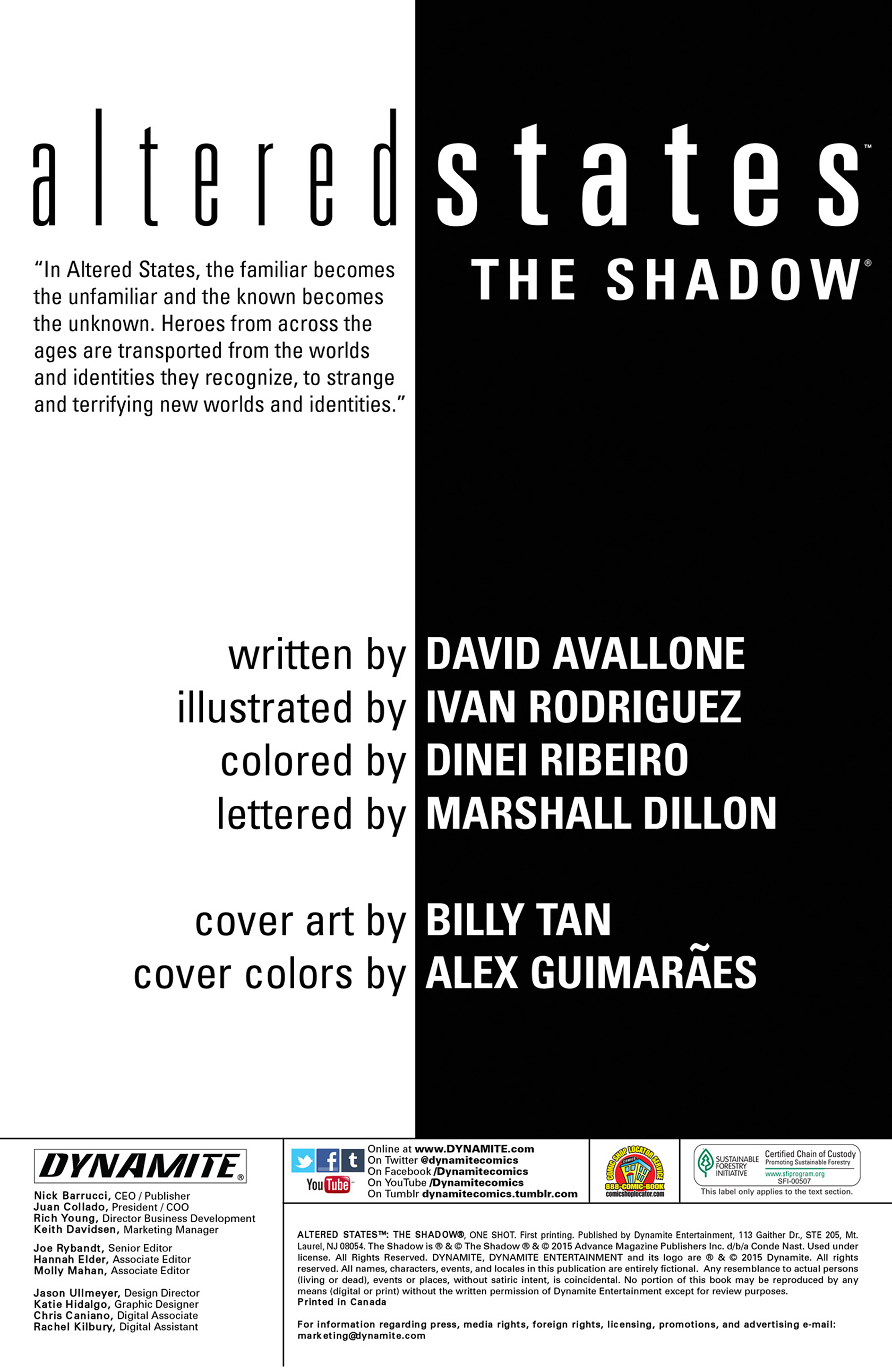 Read online Altered States: The Shadow comic -  Issue # Full - 2