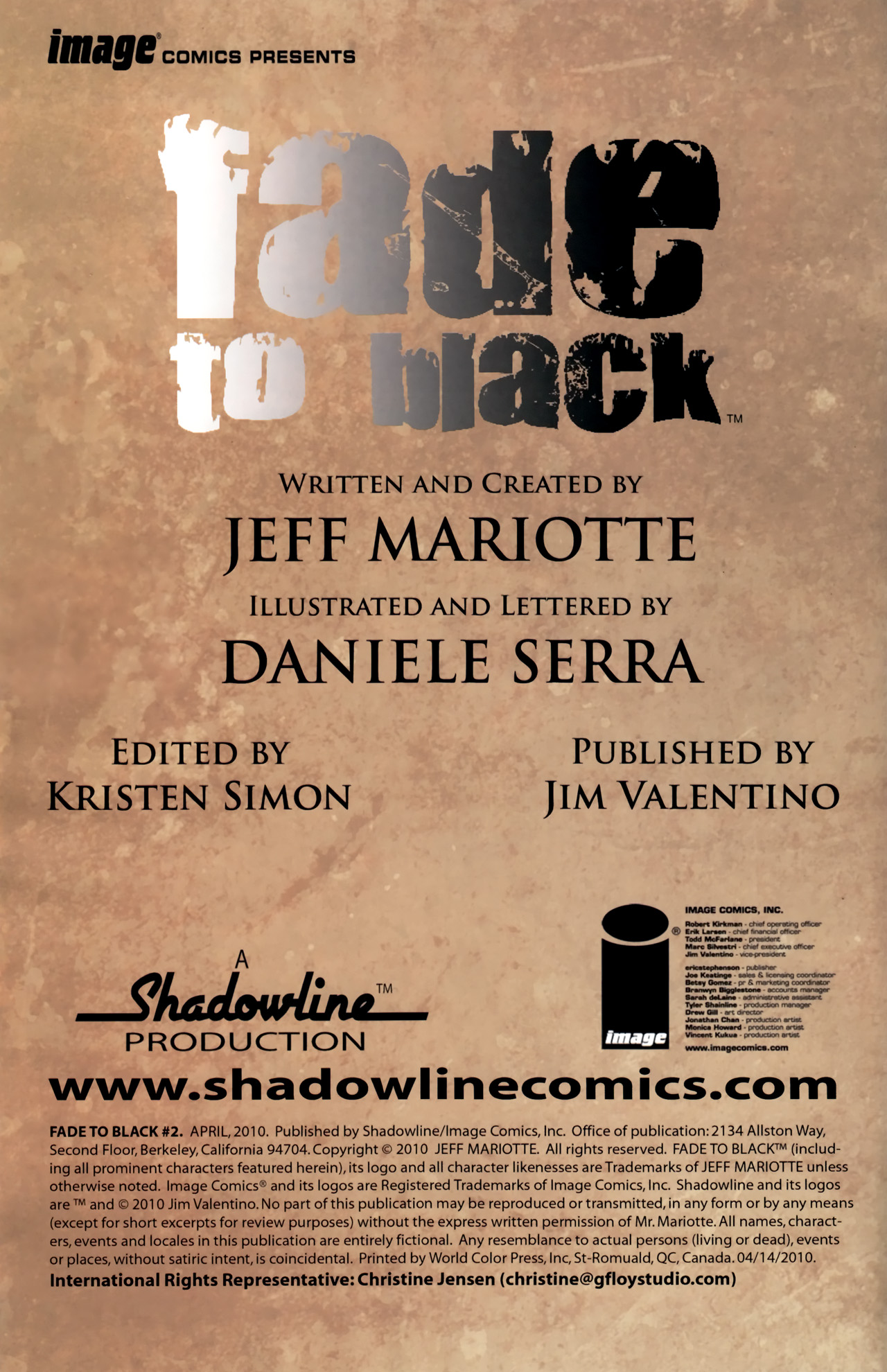 Read online Fade to Black comic -  Issue #2 - 2