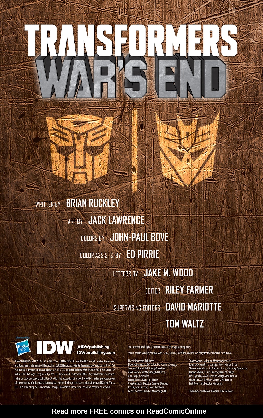 Transformers: War's End issue 3 - Page 2